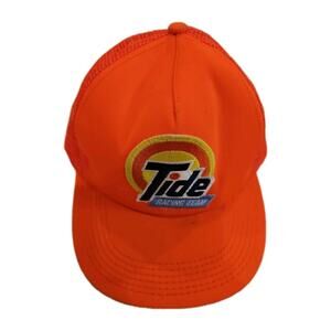 Vintage Tide Racing Team Hat Cap Snapback Mesh Trucker 90's NASCAR Made USA
